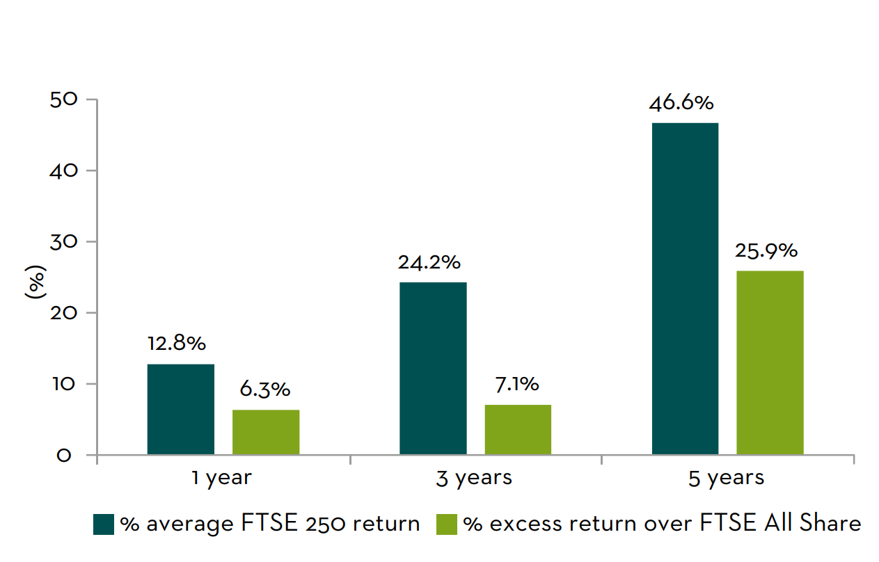 FTSE 250 returns